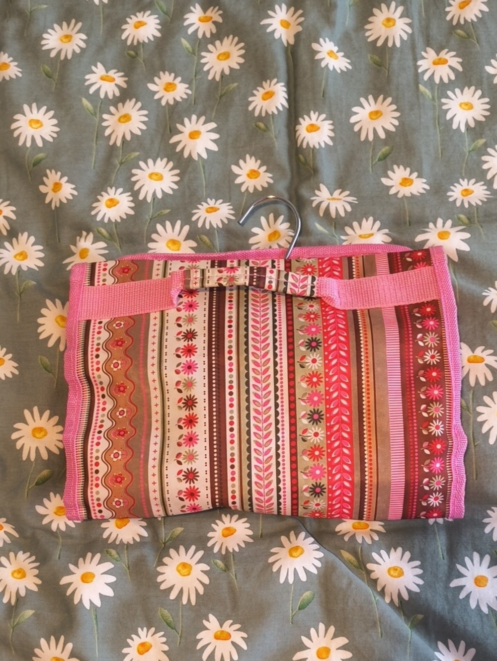 Women's Striped Pink Travel Bag